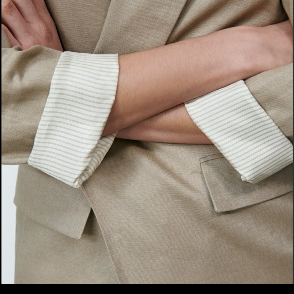 ZARA Linen Blazer - Picture 5 of 11